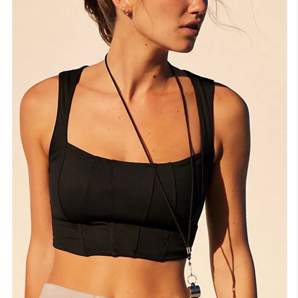 Care FP What a Feeling Bustier by FP
Movement at Free People, Black, S - Picture 7 of 10
